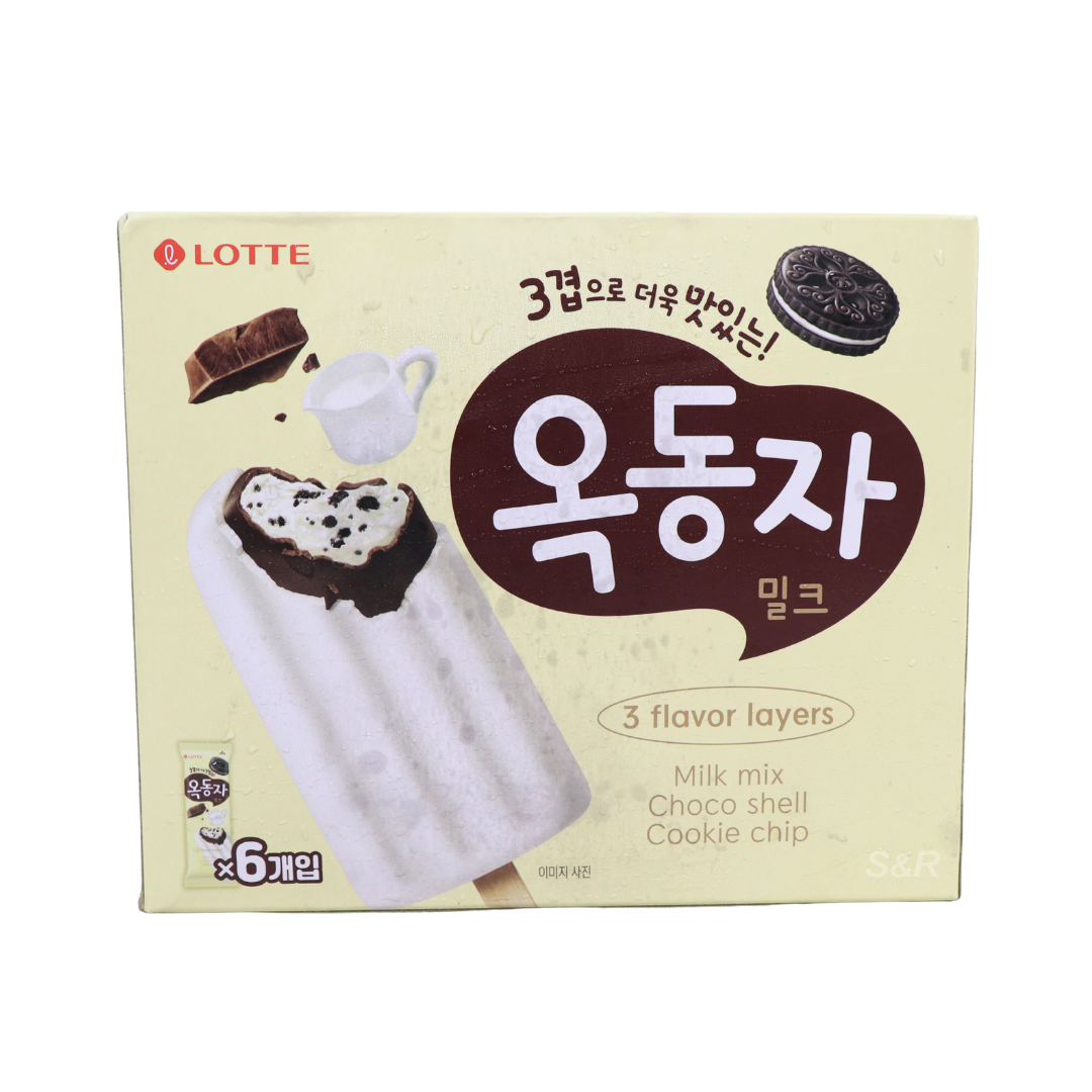 Lotte Okdongja Korean Milk Ice Cream 6 bars